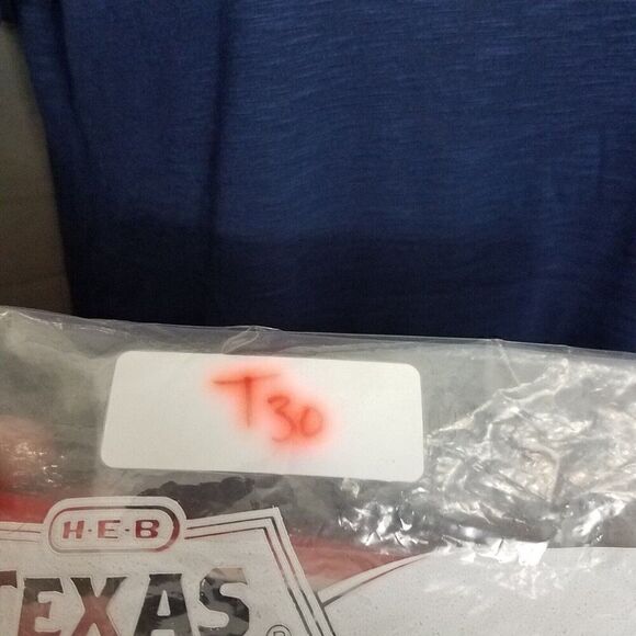 Color Story Large Navy Single Pocket Tee High Low Cuffed Short Sleeve NWOT - Picture 4 of 11